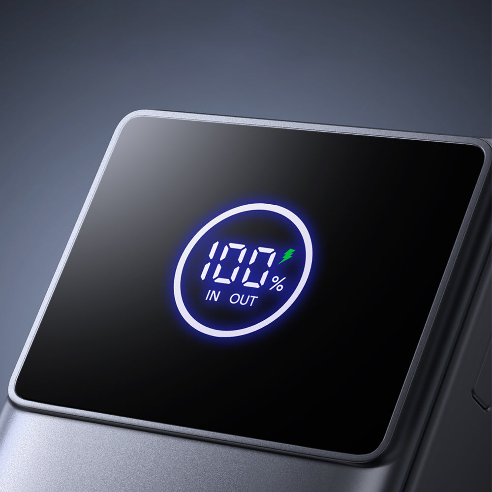 Powerbank Joyroom JR-PR1 10000mAh 22.5W com Cabo USB-C Retrátil Integrado – Preto