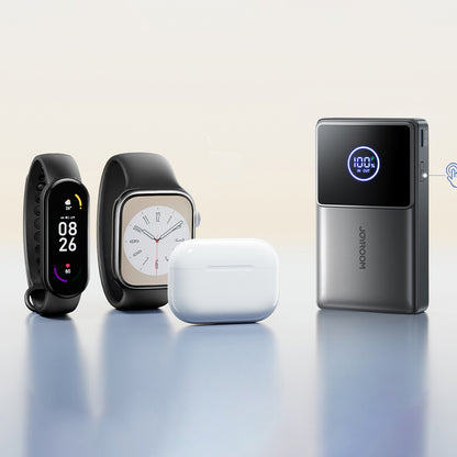 Powerbank Joyroom JR-PR1 10000mAh 22.5W com Cabo USB-C Retrátil Integrado – Preto