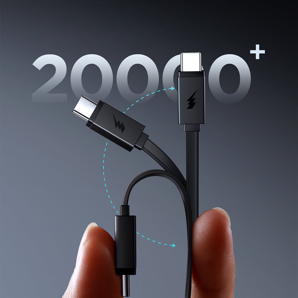 Powerbank Joyroom JR-PR1 10000mAh 22.5W com Cabo USB-C Retrátil Integrado – Preto