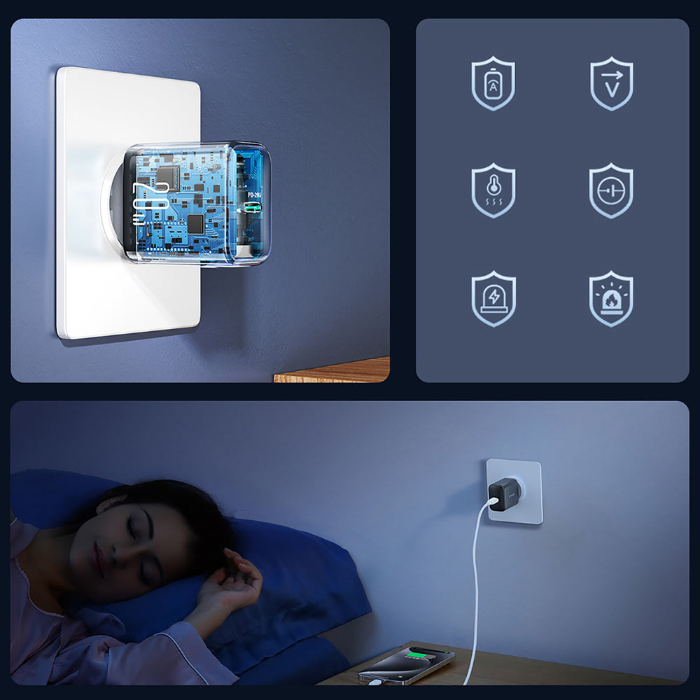 Carregador de Parede Joyroom JR-TCF20 USB-C PD 20W – Preto