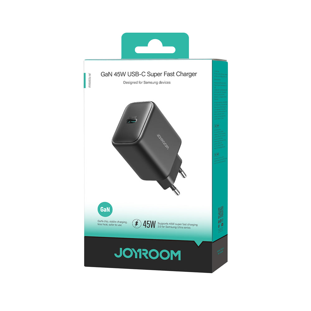 Carregador de Parede Joyroom JR-TCG13 45W GaN – Preto