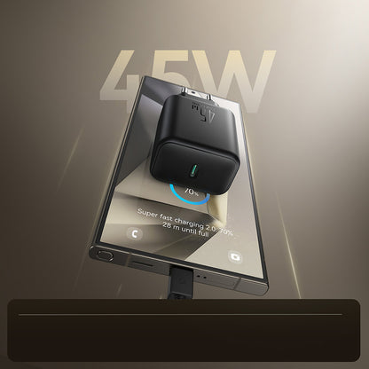 Carregador de Parede Joyroom JR-TCG13 45W GaN – Preto