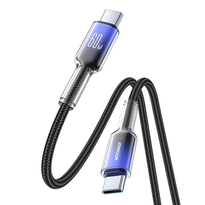 Cabo Joyroom S-A42 Crystal-Clear Series USB-C para USB-C 60W 1.2m